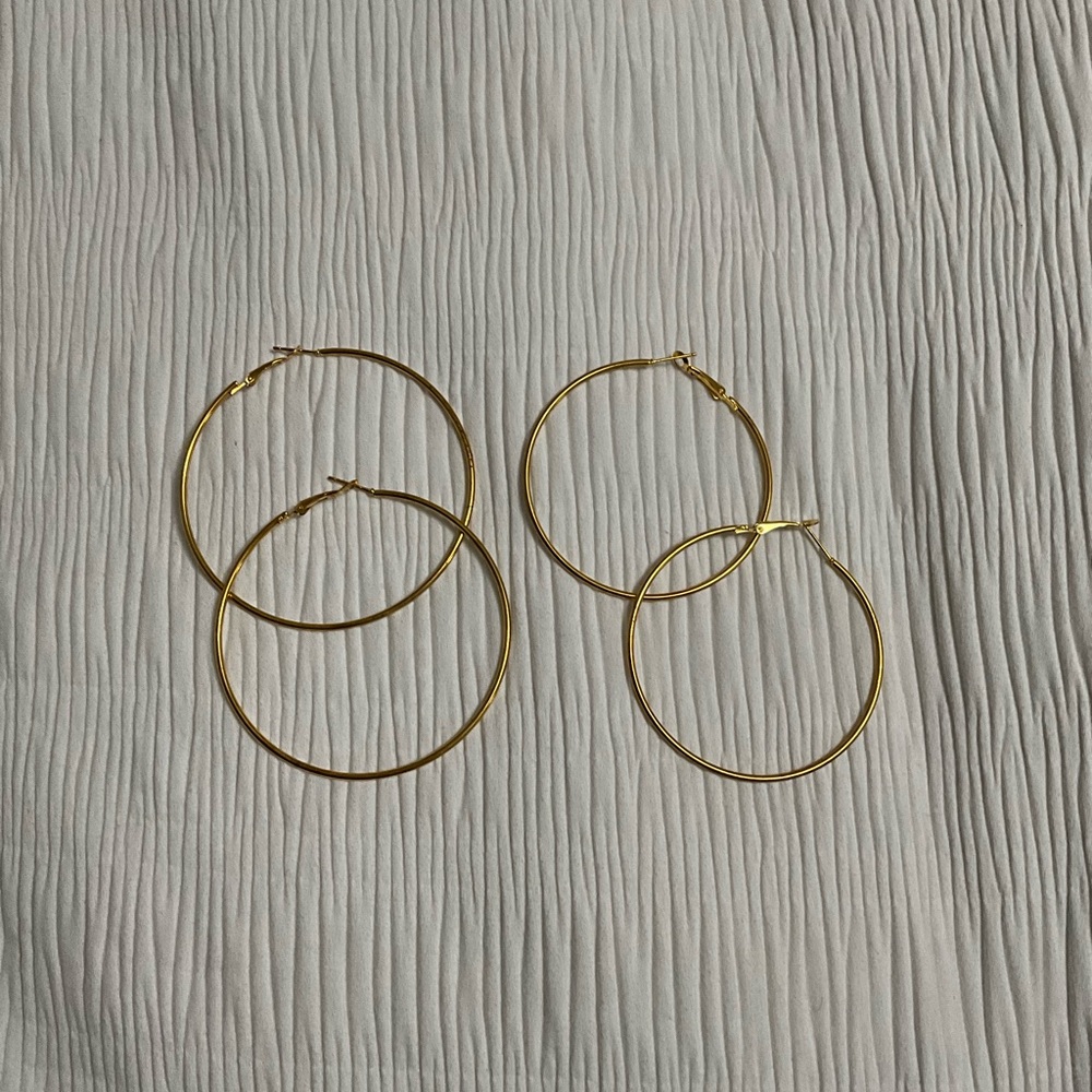 Elegant Gold Hoop Earrings